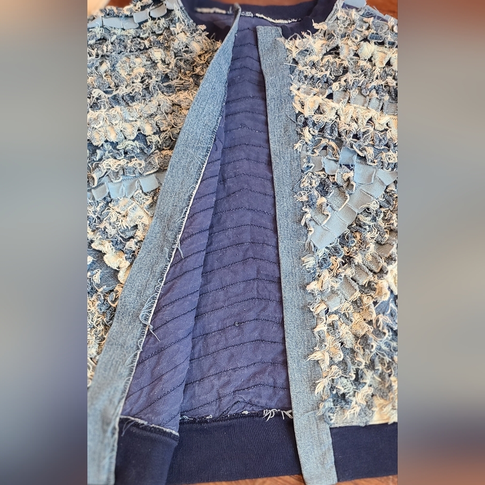 Handmade patchwork denim boho jacket - Picture 6 of 6